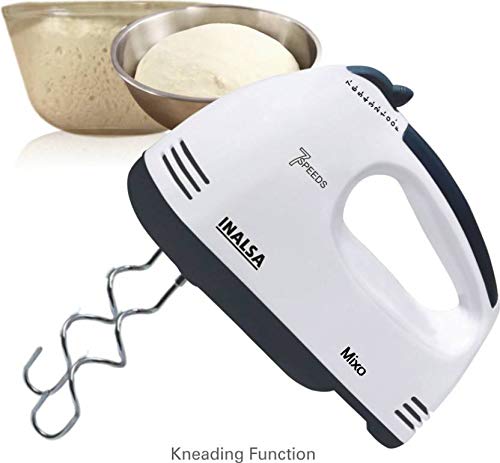 Inalsa MIXO 200-Watt Hand Mixer with 7 Speed (White/Black) Inalsa MIXO 200-Watt Hand Mixer with 7 Speed (White/Black)